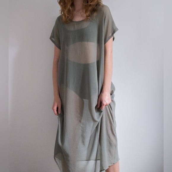 Interchangeable Two Piece Chiffon Maxi Dress - Picture 1 of 3